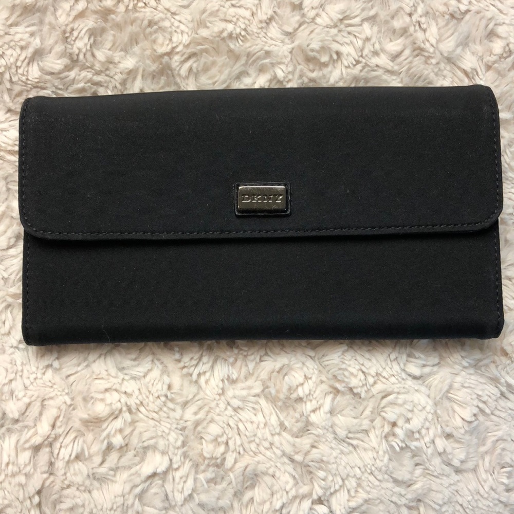 Dkny nylon black wallet